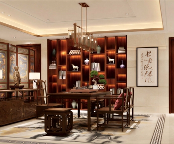 New Chinese Style Tea House-ID:499356993