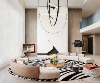 Modern A Living Room-ID:742522006