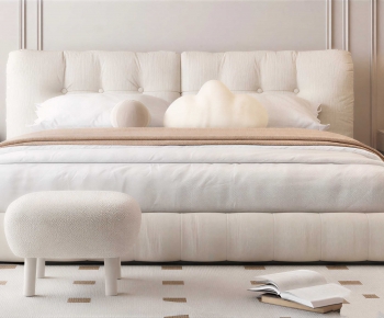 Modern Double Bed-ID:318346023