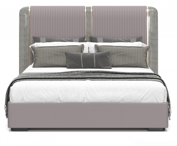 Modern Double Bed-ID:255259041