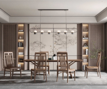 New Chinese Style Dining Room-ID:258600007