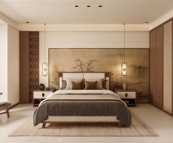 New Chinese Style Bedroom-ID:392014031