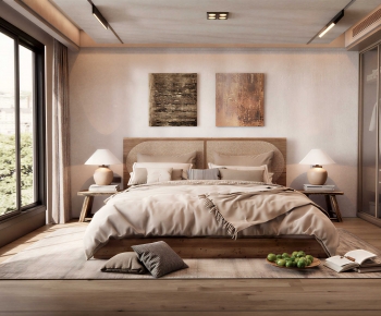Wabi-sabi Style Bedroom-ID:597484111
