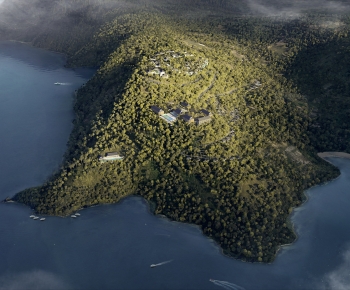 Modern Architectural Bird's-eye View Planning-ID:772170071