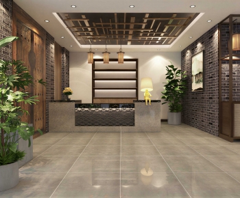 New Chinese Style Lobby Hall-ID:937652116