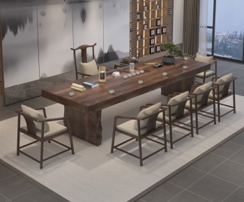 New Chinese Style Tea House-ID:666832927