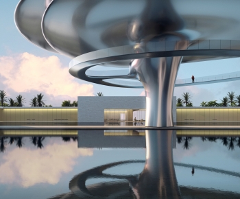 Modern Architecture Of Artistic Style-ID:357800968