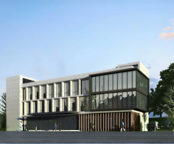 Modern Appearance Of Commercial Building-ID:337738993