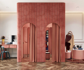 Modern Clothes Storage Area-ID:654166944