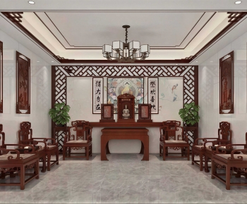 Chinese Style A Living Room-ID:848304031