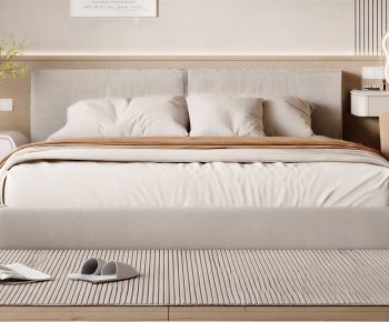 Modern Double Bed-ID:997555027