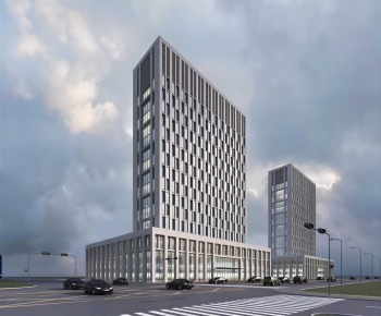 Modern Appearance Of Commercial Building-ID:493850959