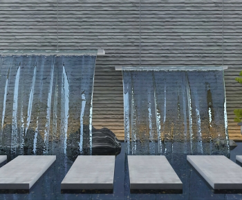 New Chinese Style Rockery Waterscape-ID:504910951
