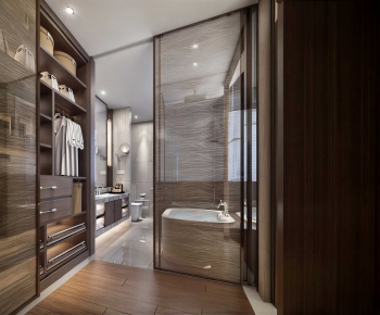 Modern Clothes Storage Area-ID:816546927