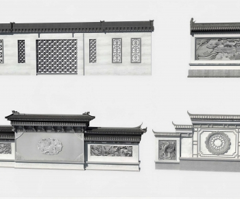 Chinese Style Landscape Wall-ID:267375951