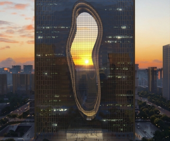 Modern Appearance Of Commercial Building-ID:482686045