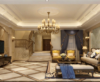 European Style A Living Room-ID:104895114