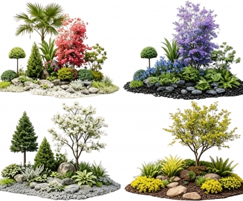 New Chinese Style Plant Landscaping-ID:142442947