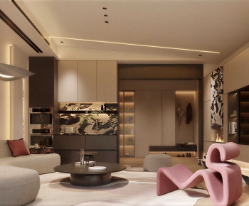 Modern A Living Room-ID:404700043