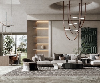 Modern A Living Room-ID:879626997