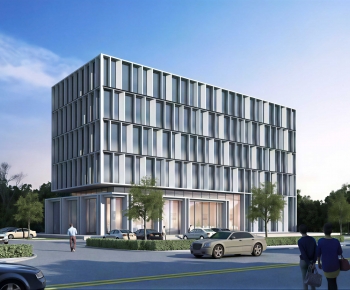 Modern Appearance Of Commercial Building-ID:496721037