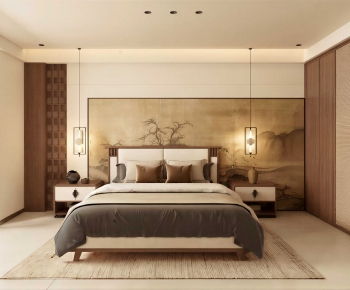 New Chinese Style Bedroom-ID:647878894