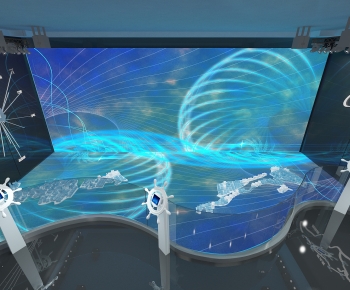 Modern Exhibition Hall-ID:666995053