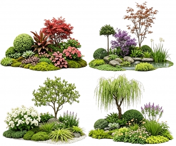 New Chinese Style Plant Landscaping-ID:198539025