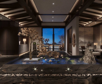 New Chinese Style Lobby Hall-ID:571400883