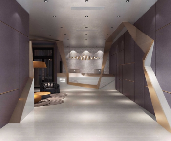 Modern Office Reception Desk-ID:881361964