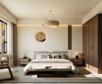 New Chinese Style Bedroom-ID:264791976