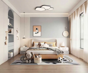 Modern Boy's Room And Son's Room-ID:956015112