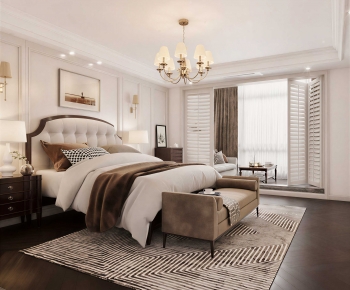 American Style Bedroom-ID:587929968