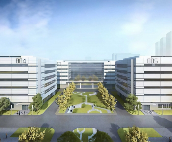 Modern Appearance Of Commercial Building-ID:642852072