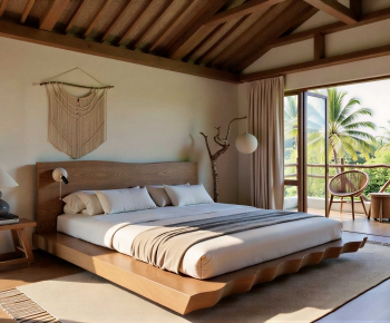 Wabi-sabi Style Bedroom-ID:254045013