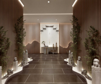 New Chinese Style Hallway-ID:735573057