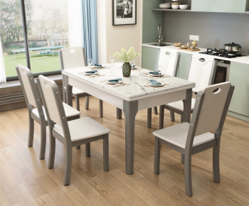 Modern Dining Table And Chairs-ID:492171053