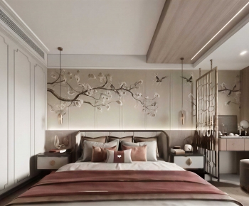 New Chinese Style Bedroom-ID:976463086