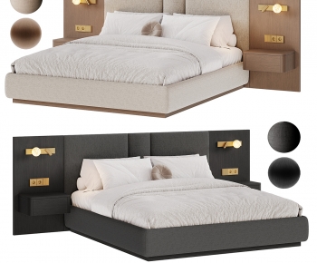 Modern Double Bed-ID:812783006