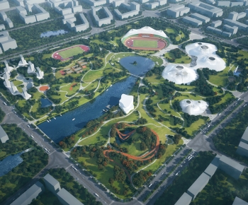 Modern Architectural Bird's-eye View Planning-ID:477390383