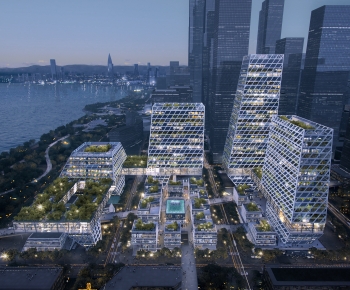 Modern Architectural Bird's-eye View Planning-ID:893033031