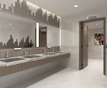 Modern Public Toilet-ID:394625902