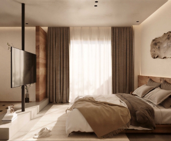 Wabi-sabi Style Bedroom-ID:729006051