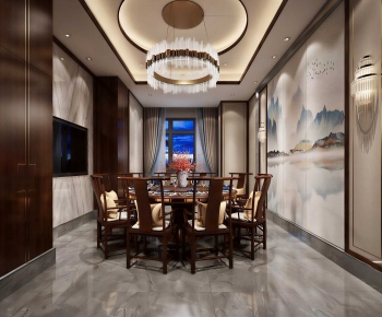 New Chinese Style Dining Room-ID:158900982
