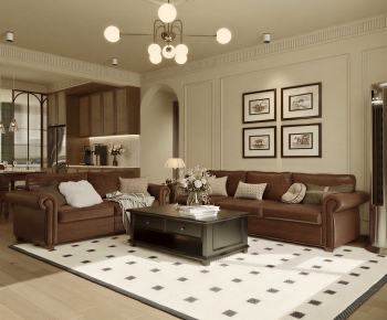 French Style A Living Room-ID:613118899