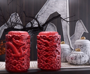 New Chinese Style Decorative Set-ID:654395104