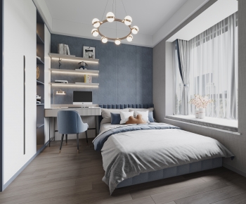 Modern Boy's Room And Son's Room-ID:808593995