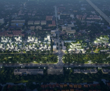 Modern Architectural Bird's-eye View Planning-ID:808227067