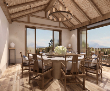 New Chinese Style Dining Room-ID:926577093