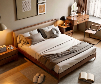 Modern Double Bed-ID:546091085